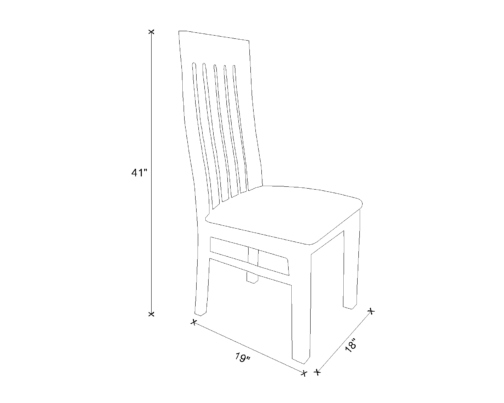 Dining Chair Drawing - Bella