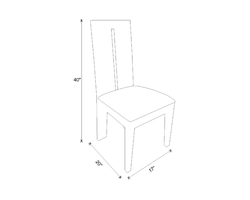 Dining Chair Drawing - Emelda